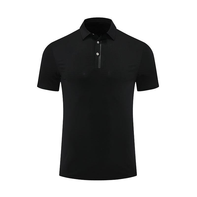 Camisa POLO transpirable de ocio al aire libre, ropa de secado rápido, seda de hielo, color sólido, correr, fitness, golf, deportes, camiseta de manga corta para hombres