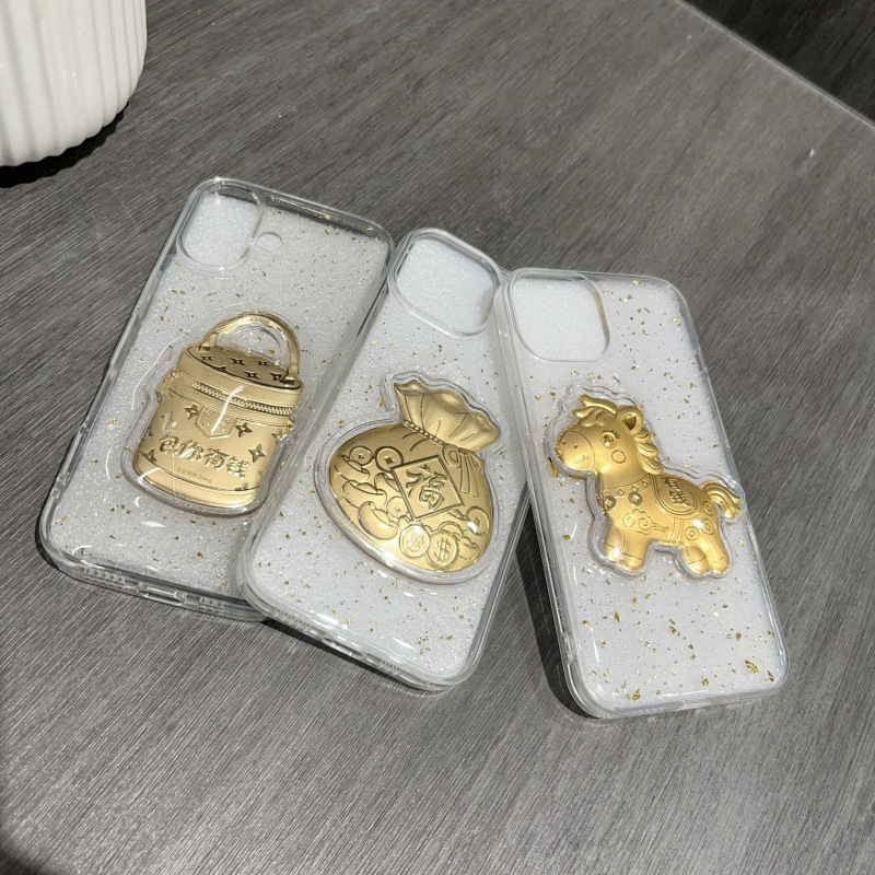 钻壳跨境亮片透明适用苹果iphone15电镀镜头框手机壳滴胶16promax