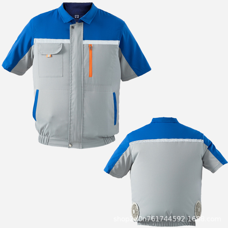 반팔 하늘색 1 조각 [액세서리가없는 싱글 옷]]