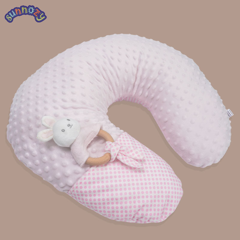 almohada de lactancia en forma de U, almohada de asiento para bebés con almohada multifuncional para embarazadas y anti-vomitación de leche image 4