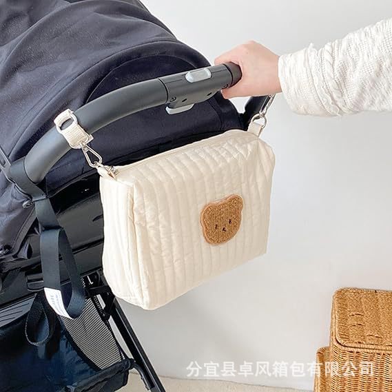 韩国Dotto婴儿车挂包多功能小熊妈咪包宝宝遛娃神器配件置物袋