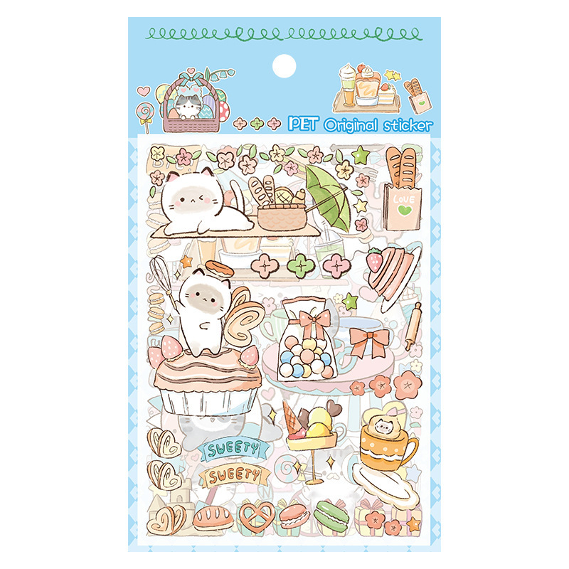 Adorable pegatinas de cuentas de mano niños niñas PET decoración impermeable taza de agua diario computadora material de cuentas de mano pegatinas DIY