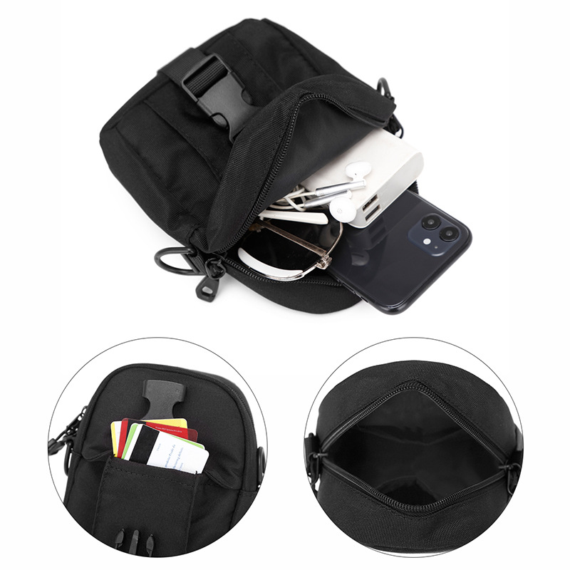 Chaopai Small Diagonal Messenger Backpack Casual Shoulder Mini Lightweight Mobile Phone Men's Bag_voghion.com
