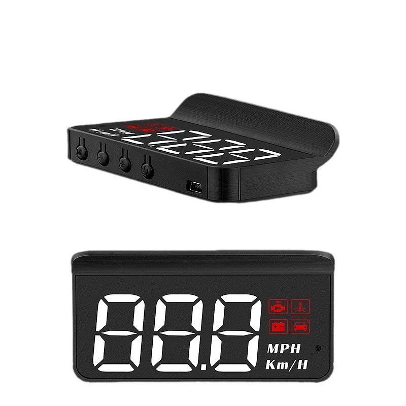 HUD проекционный дисплей для авто универсальный OBD невидимый 360° голографический экран GPS скорость автомобиля многофункциональный прибор