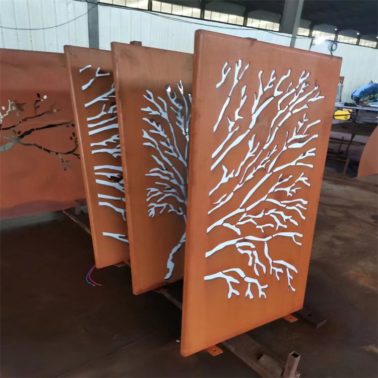 重庆Q235NH锈红耐候钢板造型设计 耐腐蚀外墙镂空装饰板耐酸