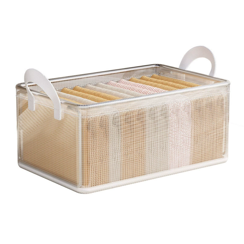 Steel frame PVC, storage box, transparent trousers, storage system