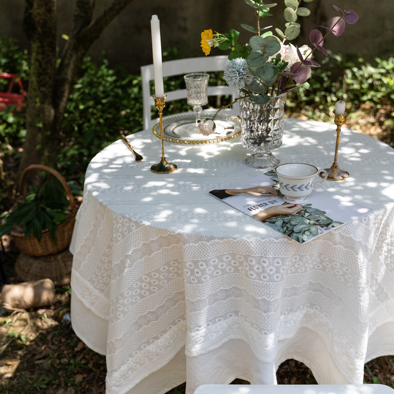 High-end Dinner Tablecloth Art Restaurant Balcony Garden Camping Party high quality Model Room Homestay Decoration Cover Cloth