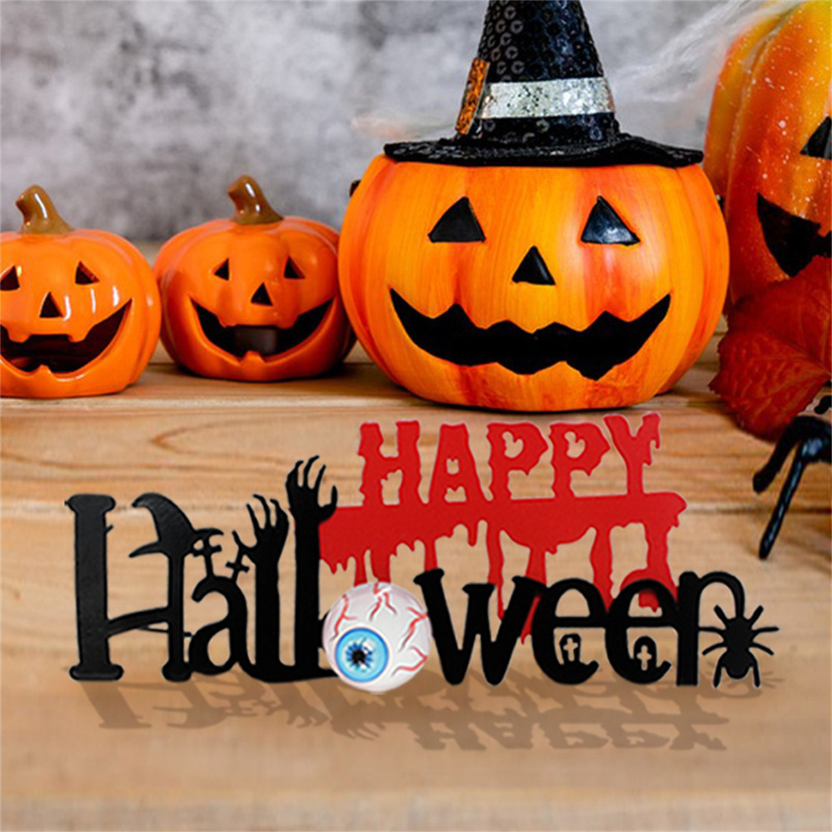   Halloween Halloween Ghost Festival atmosphere decoration card iron insert card horror road guide card