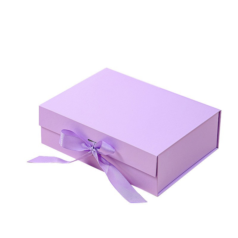 Estilo de cinta plegable morada; 22*16*8,8 cm