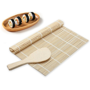 Sushi curtain/sushi roller shutter/bamboo curtain/sushi making tools/white leather curtain suit JJ11093