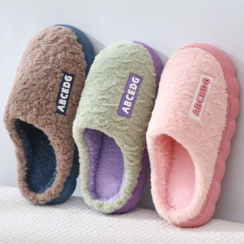 Хлопчатобумажные тапочки фабрика оптовая внутренняя нескользящая домашняя хлопковая обувь мужская наружная одежда плюс бархат водонепроницаемая обувь на толстой подошве теплая обувь