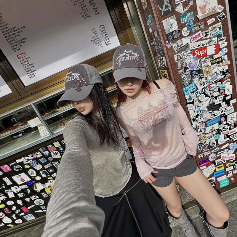 现货gi*a archiv字母莱赛尔天丝修身轻薄款翅膀印花长袖打底衫女|undefined