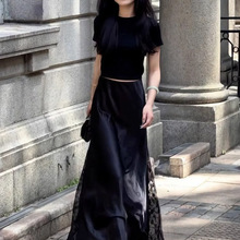 ��ʽ�ٽz�¿�ƴ�Ӻ�ɫ����ȹ2026�����ȹ�L��������L����ȹ