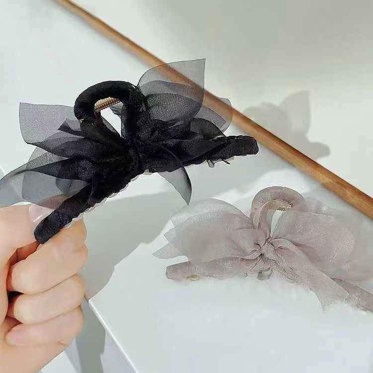 新商品の網紗蝶結びのヘアピンは逃げています。|undefined