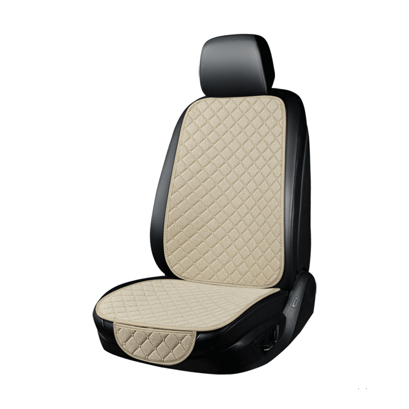 Cojín de asiento de automóvil lino cojín de asiento de automóvil lino cubierta de asiento de automóvil tres piezas cojín de asiento cojín de automóvil exportación ventas calientes