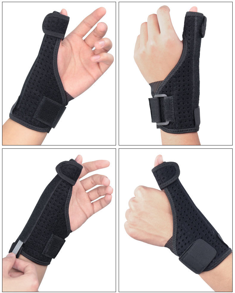 Fixateur torsadé, gaine tendineuse masculine avec attelle de fixation du pouce, protège-poignet pour exercice de rééducation des fractures_voghion.com