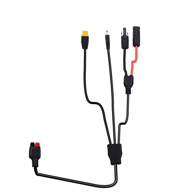 多功能光伏连接线 XT60 安德森DC头 MC4新能源连接线一分四光伏线