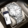 Men's watch, mechanical calendar, quartz watches, fully automatic, Korean style