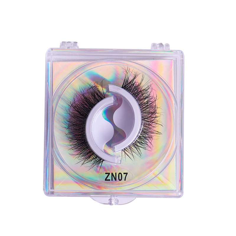 Venta caliente transfronteriza sin pegamento autoadhesivo pestañas postizas reutilizables pestañas perezosas pestañas rizadas naturales al por mayor