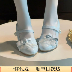 【现货】珀尔序章 蒂塔原创蕾丝蝴蝶结甜美高跟lolita鞋