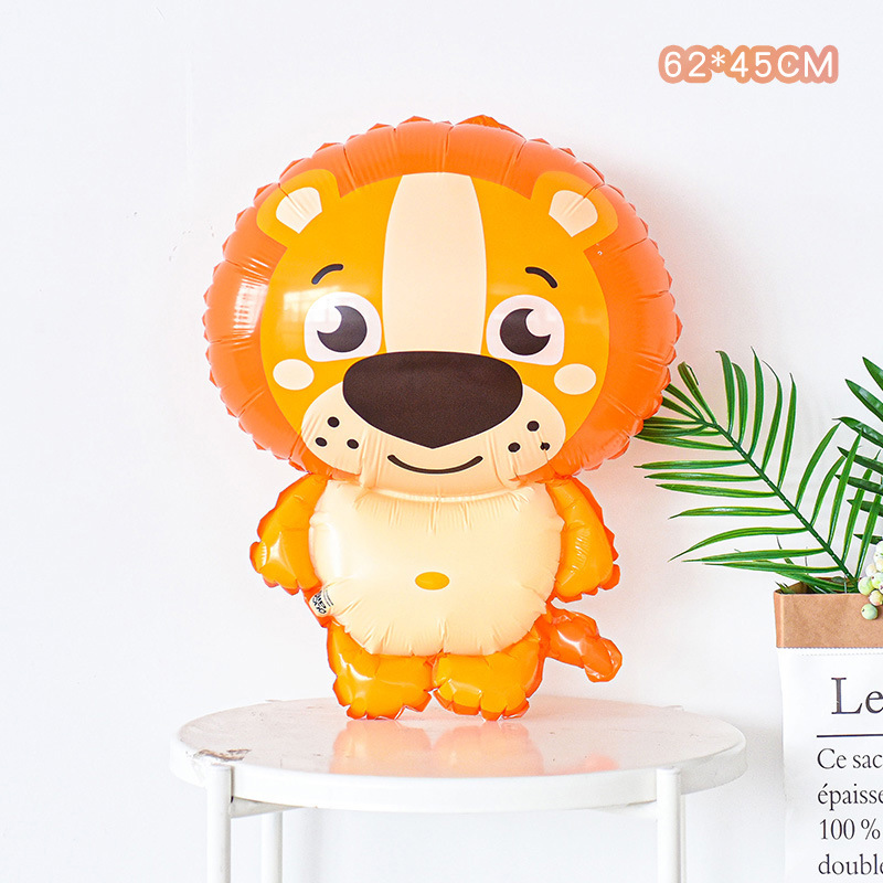 Decoración de cumpleaños para bebés con temática de regreso a clases, globos de animales de dibujos animados, diseño de fiesta infantil, sesión de fotos, jirafa, elefante