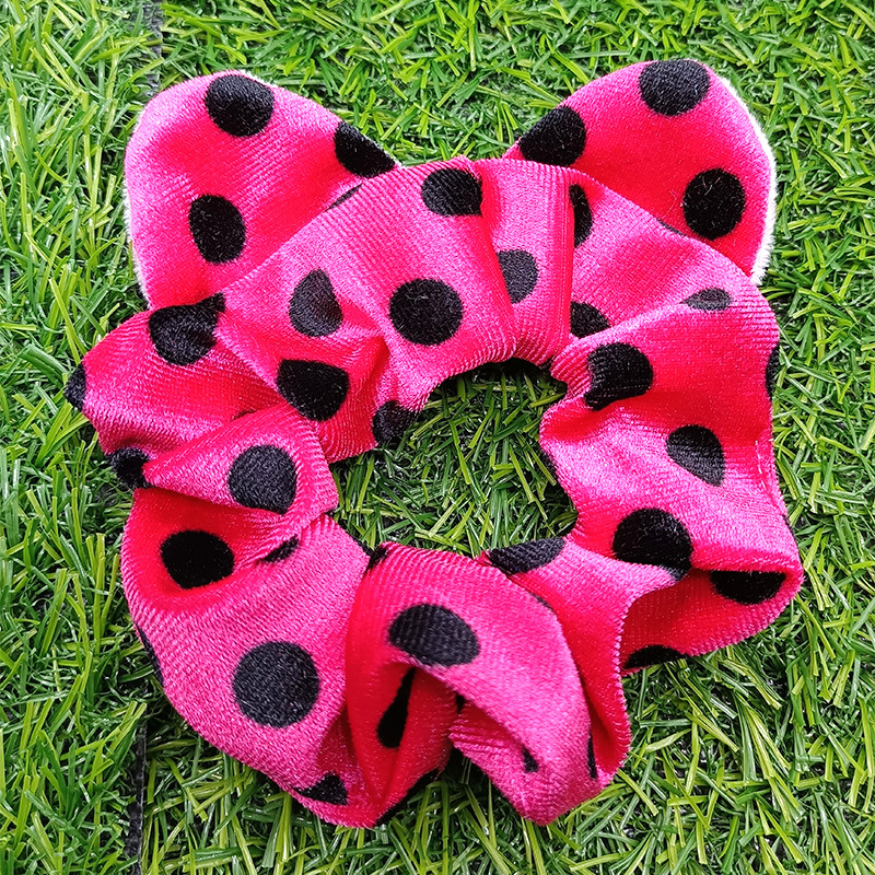 Cartoon Style Leopard Cloth Printing Hair Tie display picture 3