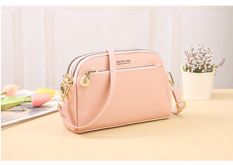 Ladies Shoulder Bag New Versatile Fashion Simple Messenger Bag Mini Phone Bag_voghion.com