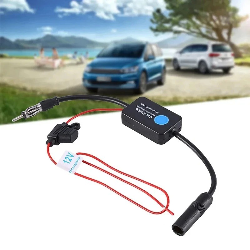 Cross-border exclusive car active antenna FM car radio antenna amplifier 12V FM amplifier Android