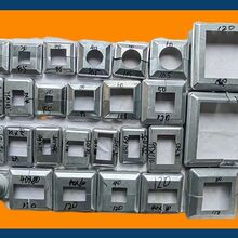 铁艺镀锌方管脚盖分体式装饰盖方形管底座盖扣盖方形卡扣护栏配件