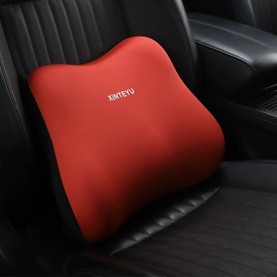 Car Driving Headrest Seat Backrest, Headrest - red-waist-pillow