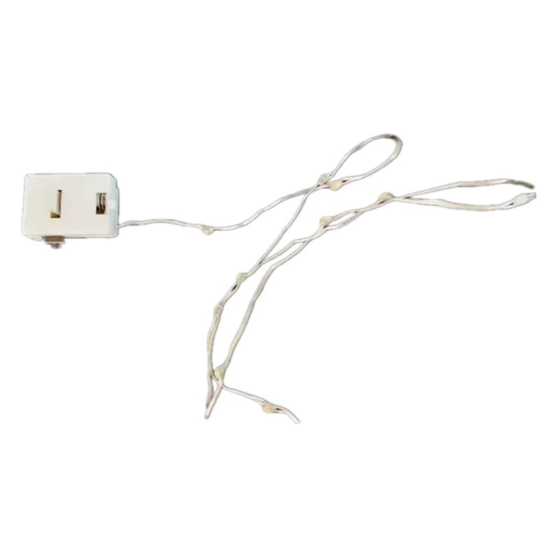 1 метр 10 ламп теплый цвет светодиодная гирлянда медный световой провод три вспышки торт цветы декоративный свет бар аксессуары Подарочная коробка струнные светильники