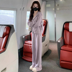小个子穿搭一整套装女高级感2025新款秋冬休闲时尚运动卫衣早秋季