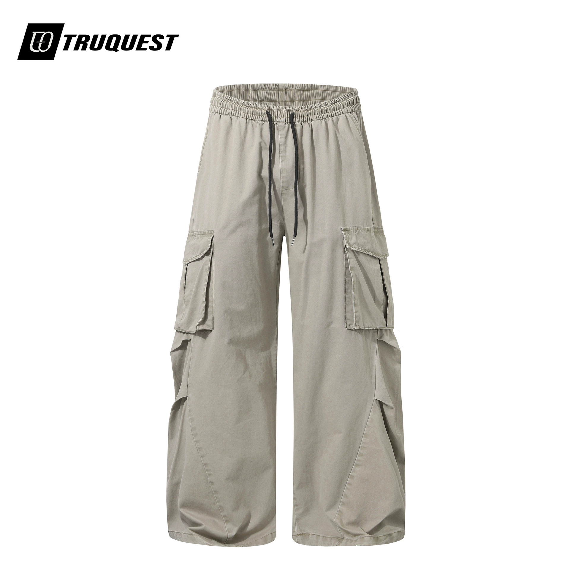 Брюки TRUQUEST для мужчин и женщин, американский стиль, свободный покрой, oversize