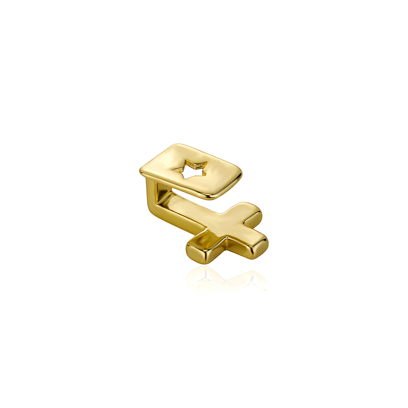 Hip-Hop Style Hip-Hop Geometric Cross Copper Unisex Tooth Socket 1 Piece