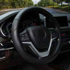 新しいスタイルのステアリングホイールカバー、シンプルでファッショナブルな車のハンドルバーカバー、夏用通気性のある四季通用滑り止め吸汗性ハンドルバーカバー