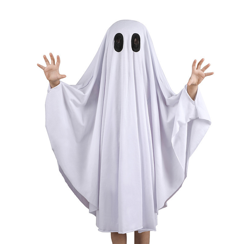 Transfronterizos Halloween Ghost Capa Halloween Kids Party Ghost Capa Disfraces Fantasmas Blancos Disfraces Extrañas Fantasmas
