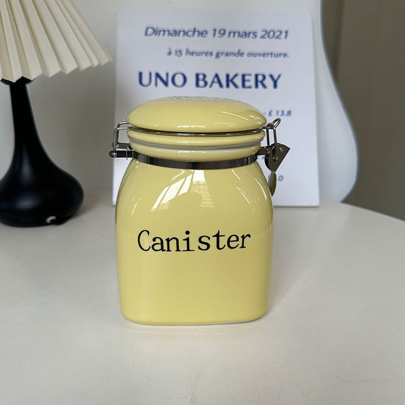 高颜値陶磁器貯蔵タンク間食収納タンク五穀雑穀密封タンク家庭用大容量間食貯蔵タンク|undefined