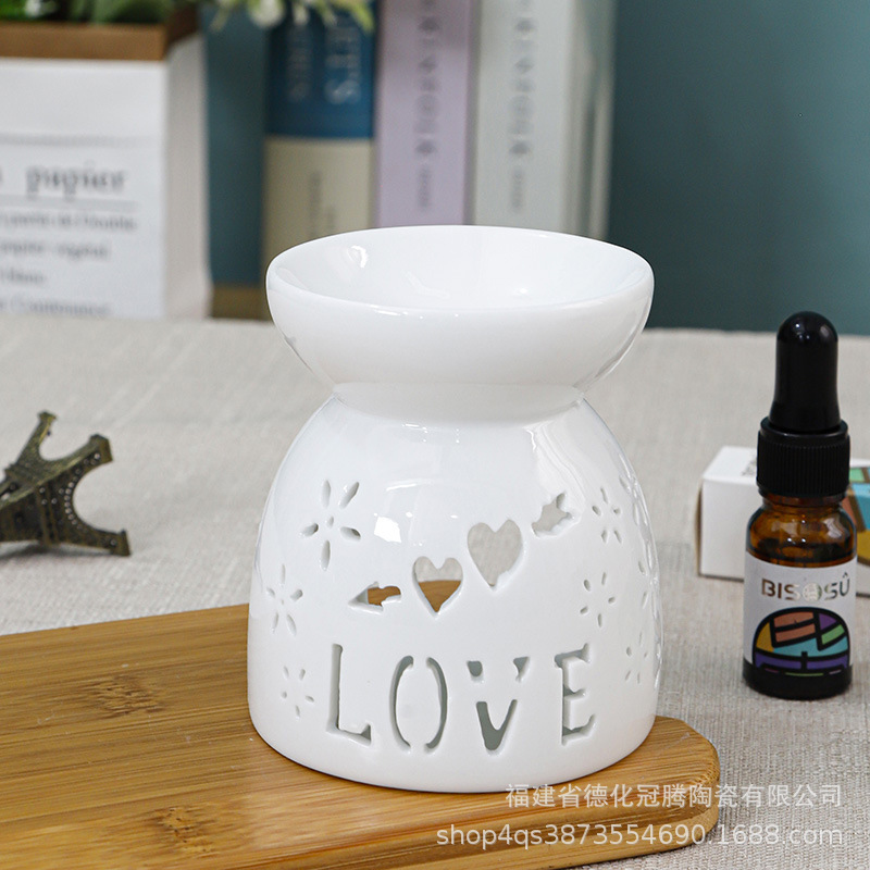 陶磁器香薫炉香薫灯創意透かしろうそく精油炉家庭工芸品多種類スポットメーカー直販