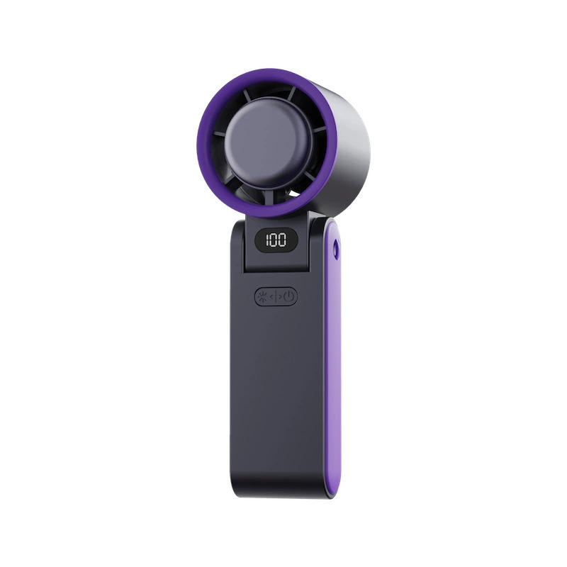 Small handheld foldable air fan, travel brushless engine