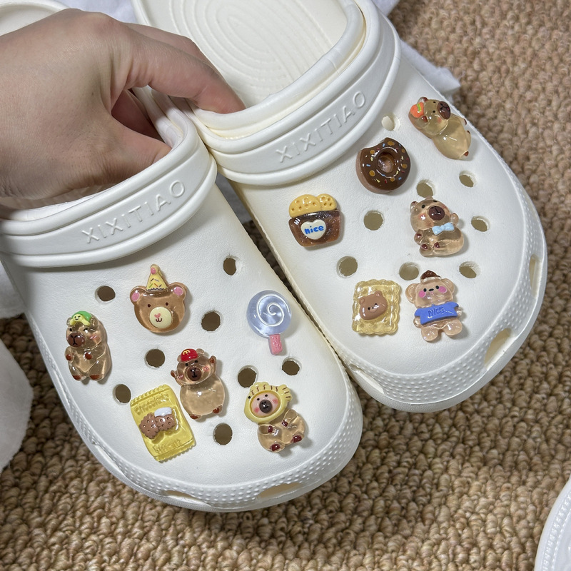 Cross-Border New Cartoon Bear Shoe Decoration, Cute Shoe Charms for Crocs, Shoe Buckle Decoration Cross-Border New Cartoon Bear Shoe Decoration, Cute Shoe Charms for Crocs, Shoe Buckle Decoration