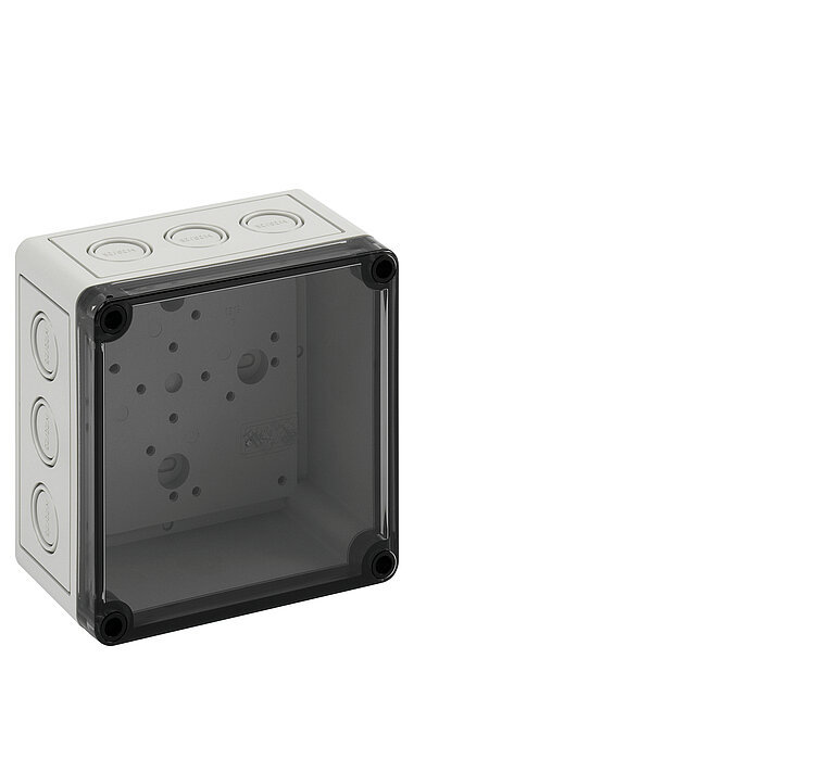 Spelsberg高防护等级接线盒， 带敲落孔，外部尺寸：130*130*75MM