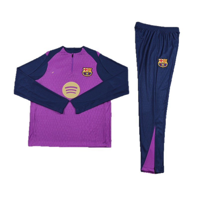巴萨足球训练服半拉链长袖亚马尔球衣秋冬卫衣Barcelona jersey|undefined