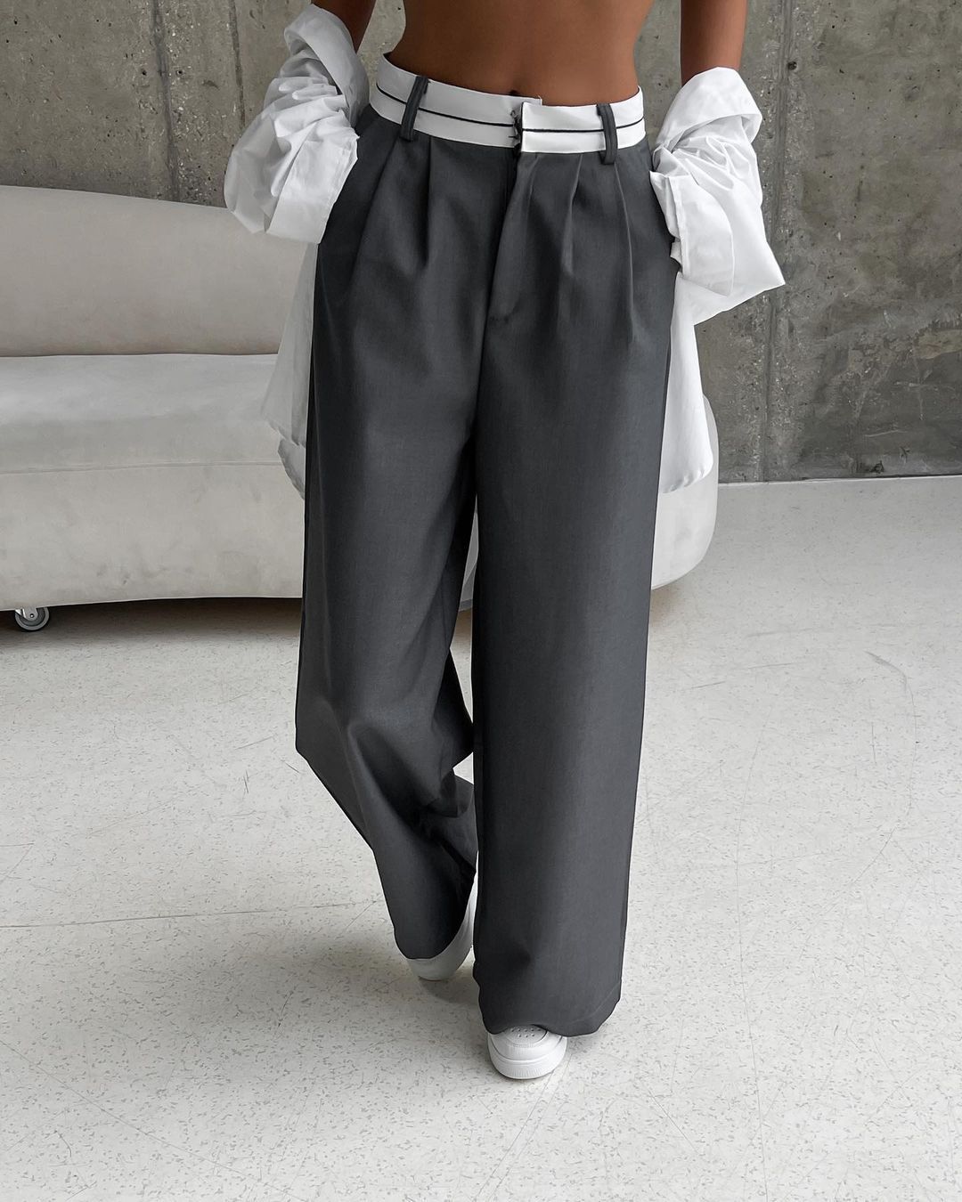 Women's Daily Street Streetwear Solid Color Full Length Dress Pants display picture 3