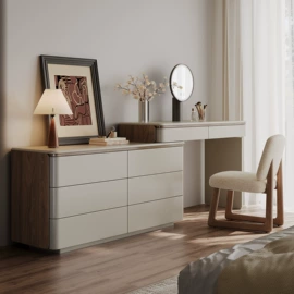 实木床;书架;斗柜