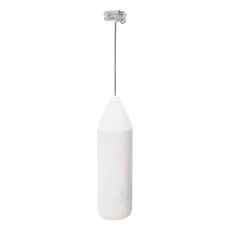 Handheld Electric Milk Frother, Stainless Steel + ABS, Battery-Powered Mini Whisk