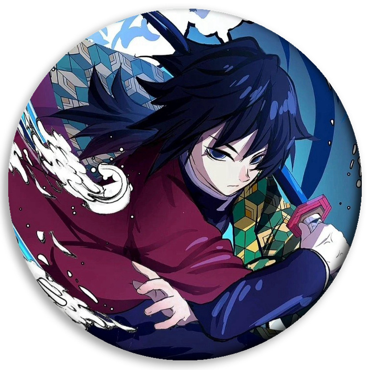 Ghost Blade insignia anime periférico carbón Zhilang usted frijoles mi esposa Shan Yi insignia barra redonda colgante