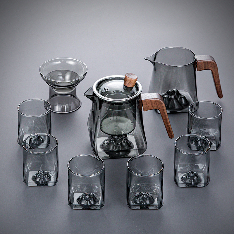 10개 담배재 산 티팟 + 차 바다 + 필터 + 샤오모 컵 6개