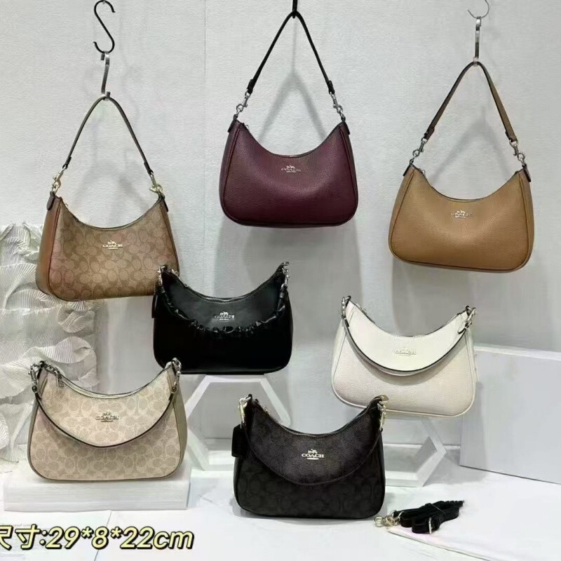 Koujia C New Model Teri29 Large Underarm Bag Crescent Hobo Bag Crossbody Shoulder Classic Monogram Mahjong Women's Bag