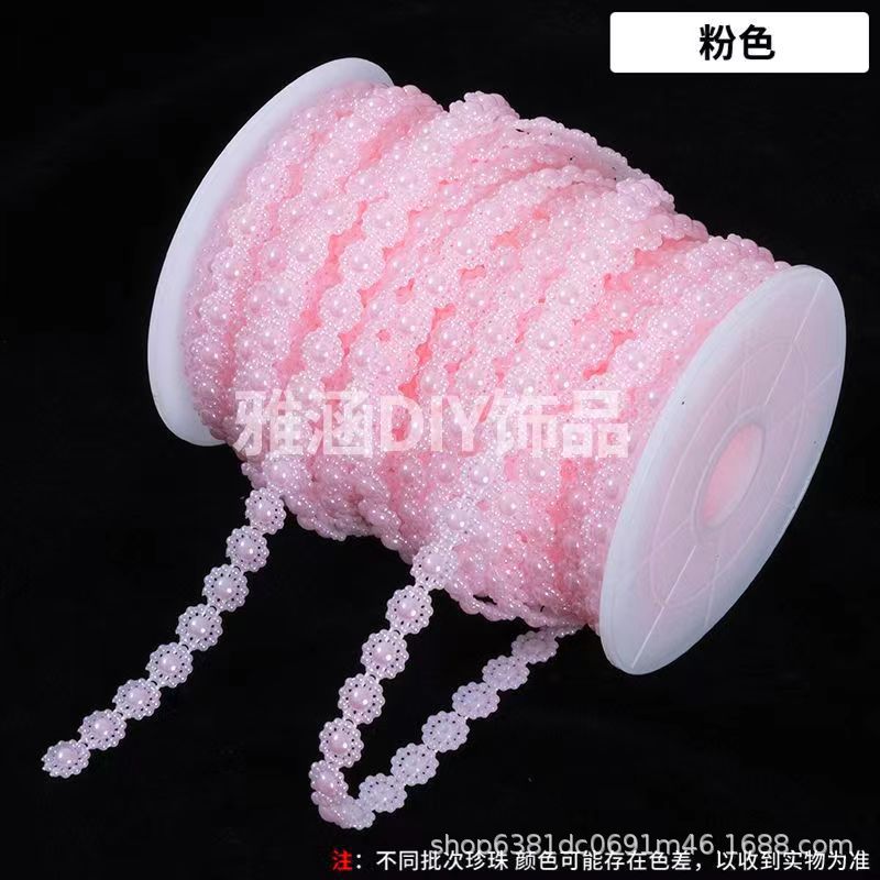 Perlas de imitación de color de 10mm, girasol, cuentas colgantes, sombreros de hoja de loto, cuentas redondas, luces de colores, muñecas, encaje, bricolaje