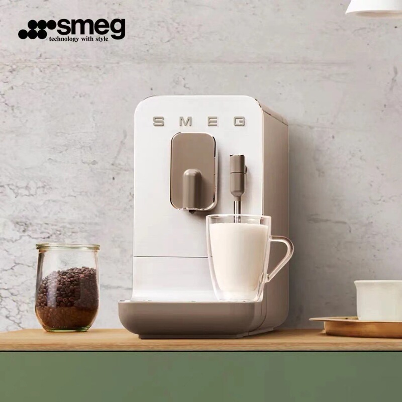 Smeg Coffee Machine Bcc02 Fully Automatic Espresso Machine Steam Milk Frother Coffee Bean Grinder